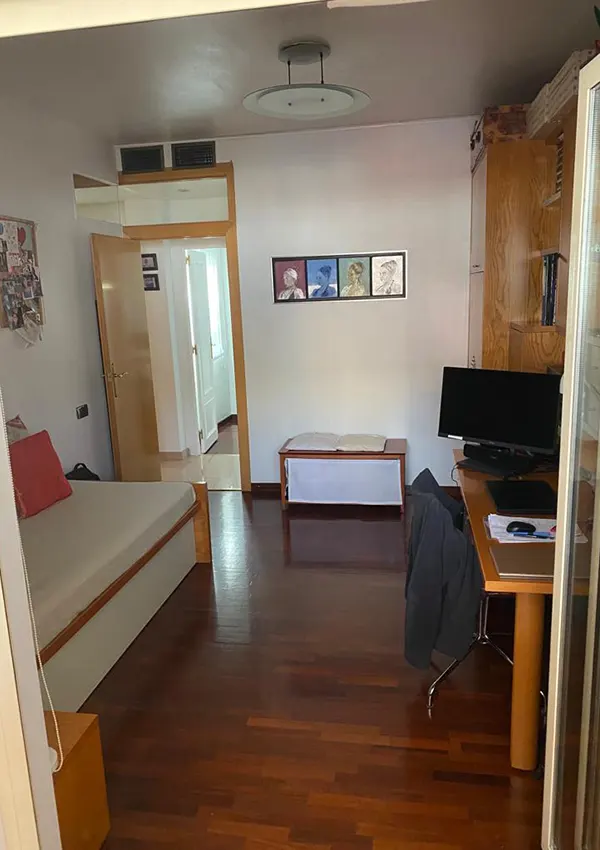 Reforma ático imagen dormitorio antes