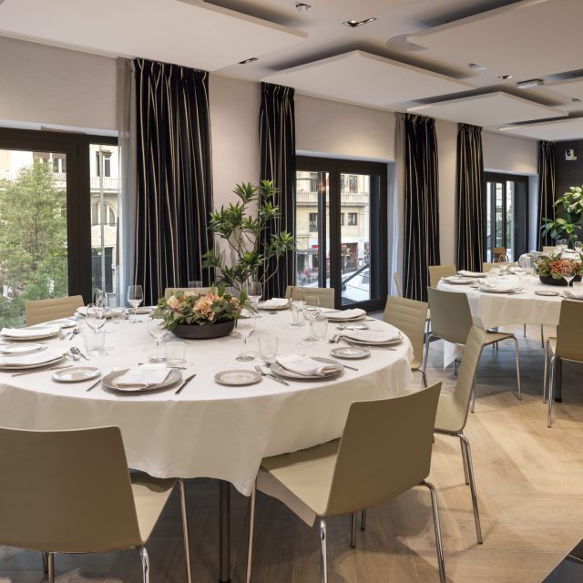 PIA CAPDEVILA INTERIORISMO-Proyecto Catalonia Plaza España Hotel&Spa-foto ®Catalonia Hotel&resorts-Espacio sala Gran Vía banquete (1)