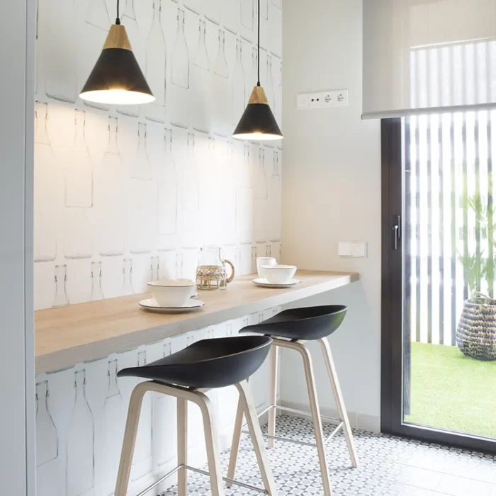 Barra cocina - Proyecto de reforma integral e interiorismo de piso en Sant Just