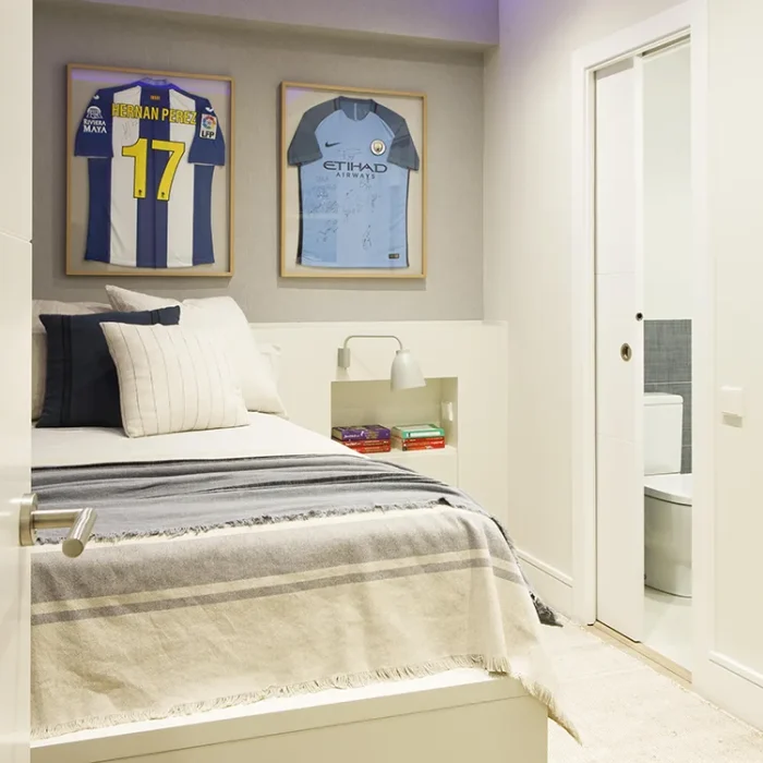 Dormitorio juvenil - Proyecto de reforma integral e interiorismo de piso en Calvet
