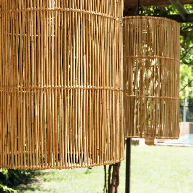 Lámparas comedor exterior - Proyecto de decoración de casa en Pomaret