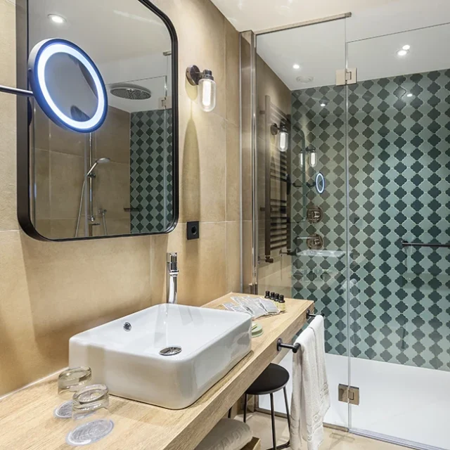 Lavabo de la habitación deluxe - Proyecto Hotel Catalonia Santa Justa